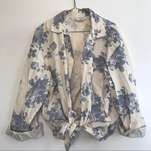 Vintage Guess Button Down Floral Top